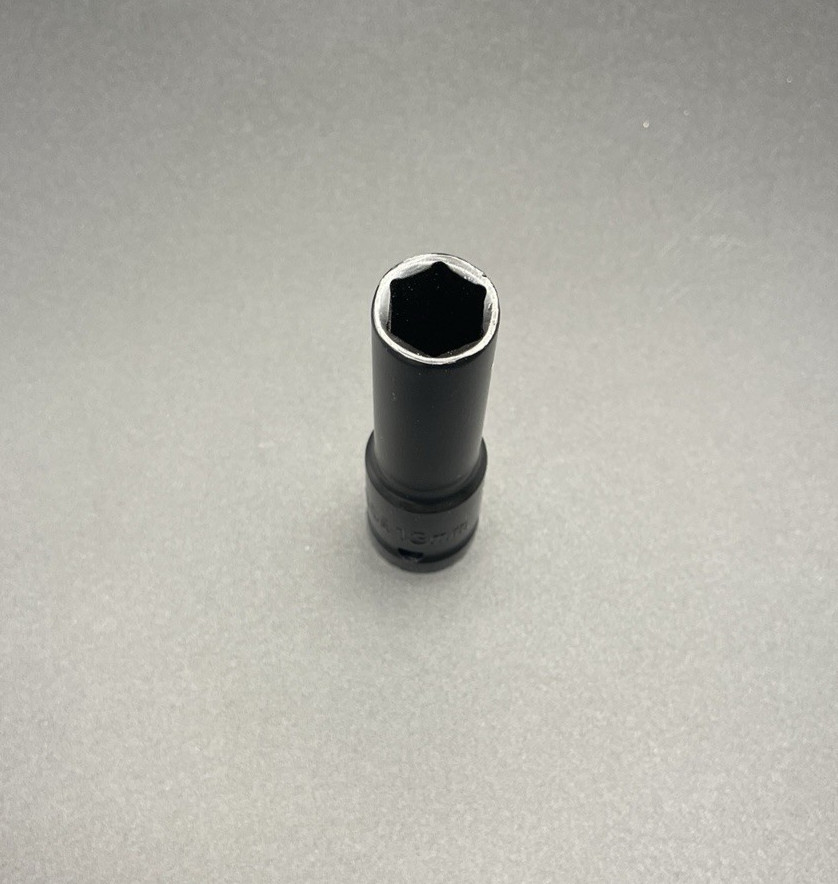 Quality 1/2 Inch Drive x 13MM 6 Point Deep Impact Socket Thin Wall