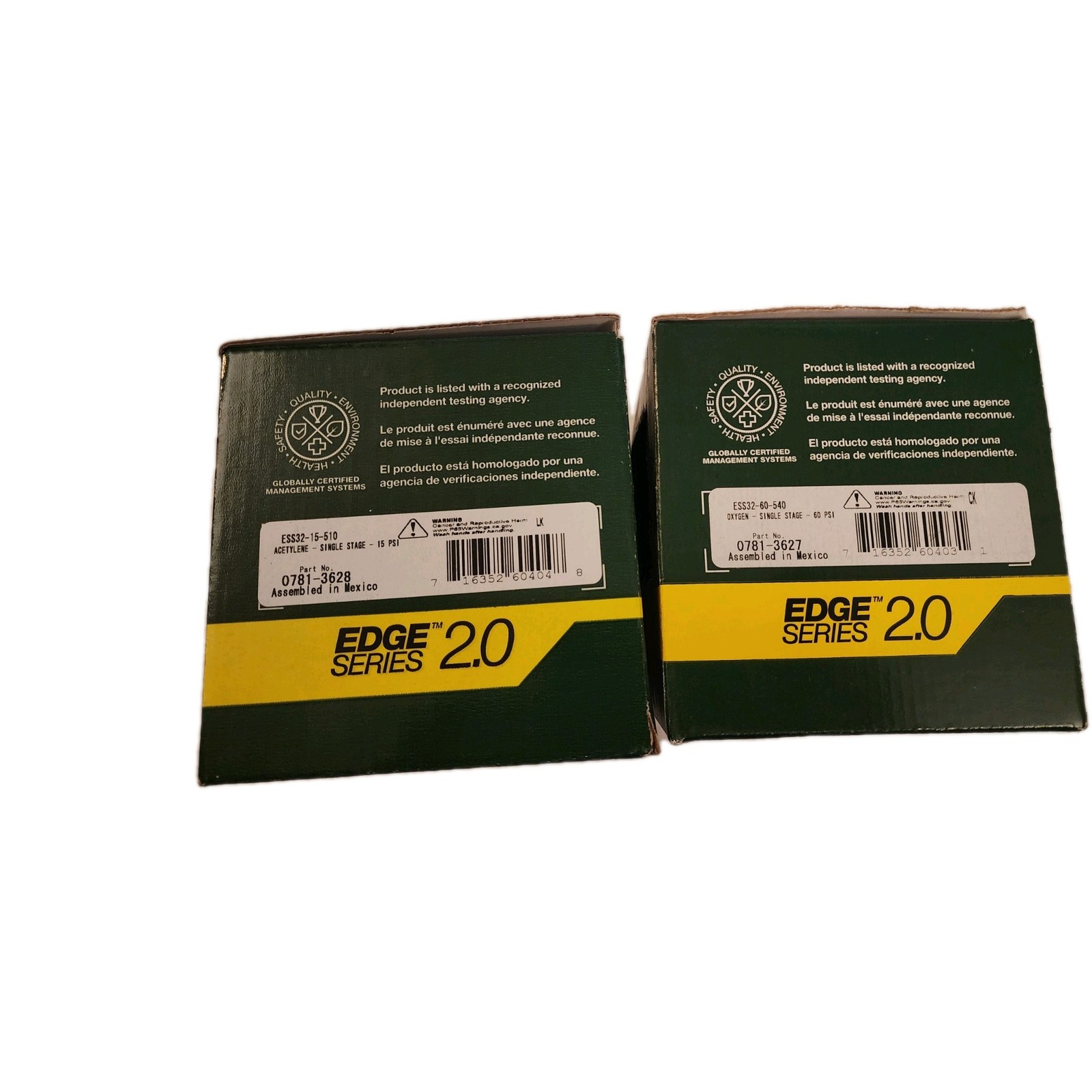 Victor Regulator Set of ESS32 Edge 2.0 Oxygen & Acetylene Guages