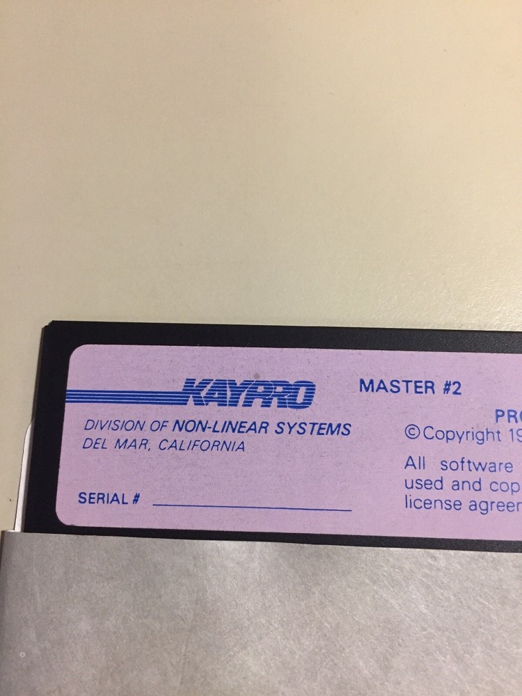 Vintage 1981 KAYPRO Profit Plan Software 5.25” Floppy Disk VHTF