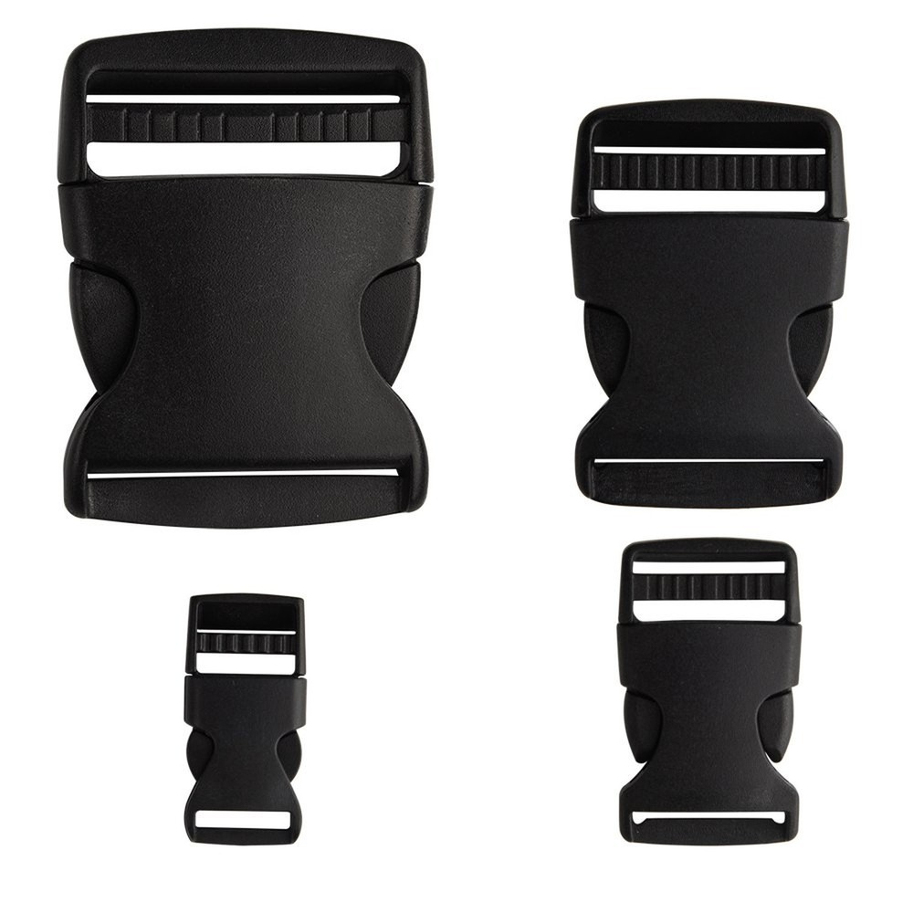 Coopay 16 Pack 4 Sizes Plastic Buckle Adjustable Quick Side Release Buckles R...