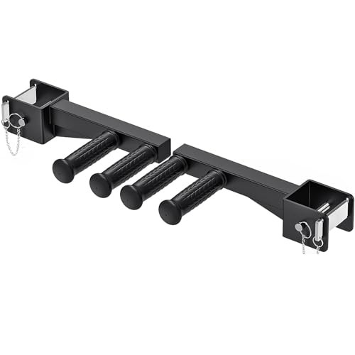 Nordic Hamstring Curl Attachment, 3"x3" Dip Bar Attachment (Soft Rubber Handle)