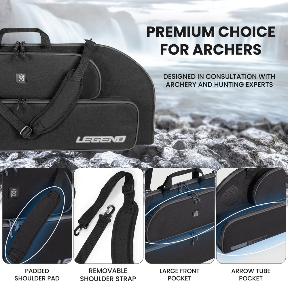 Bowarmor Soft Compound Bow Case - Lightweight Youth Bow Bag, Archery Case with