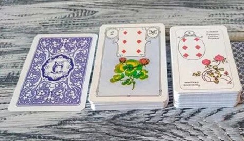 Оракул Ленорман Голубая Сова 36 карт мини / Oracle Lenormand Deck Tarot