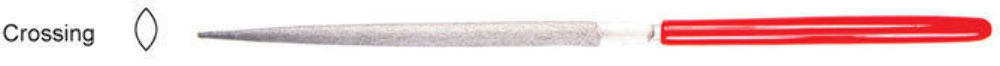 Eze-lap Crossing Diamond File, Single Coarse Grain (250) Ref: 609C