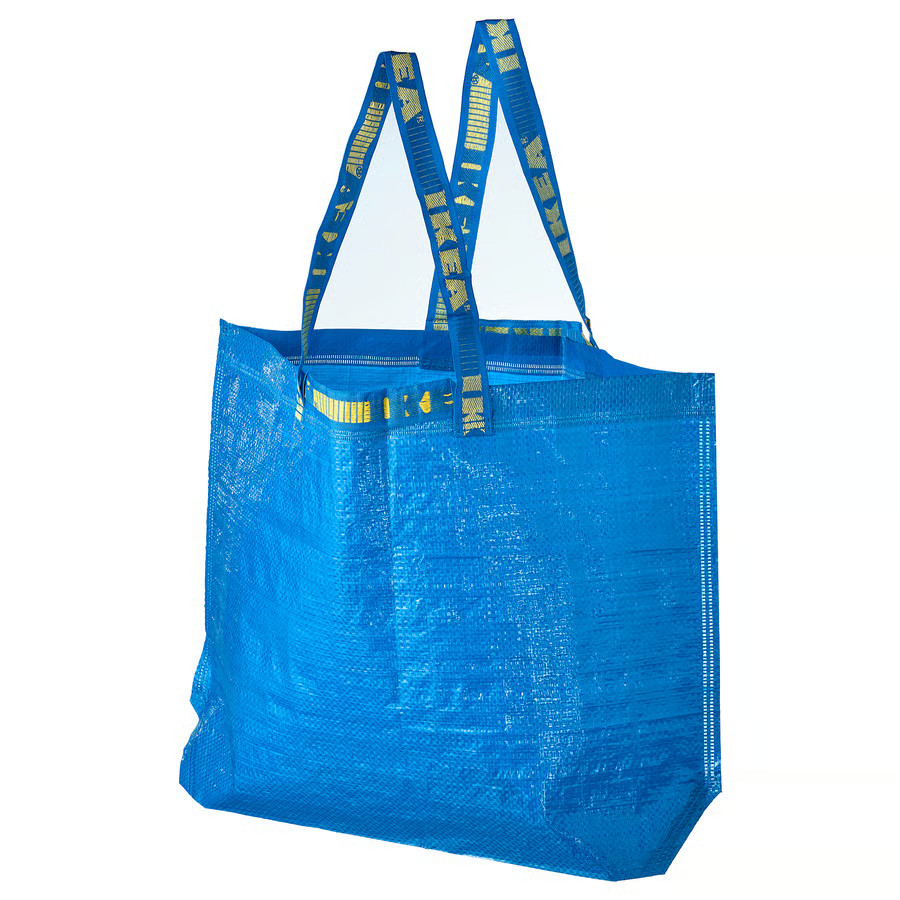 Medium Size IKEA Shopping Bag Blue Reusable Durable GroceryLaundry Frakta 10Gal