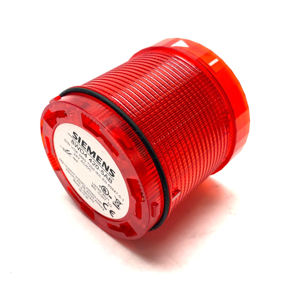 Siemens 8WD4 420-5AB Continuous Stack Light Red 24V AC/DC