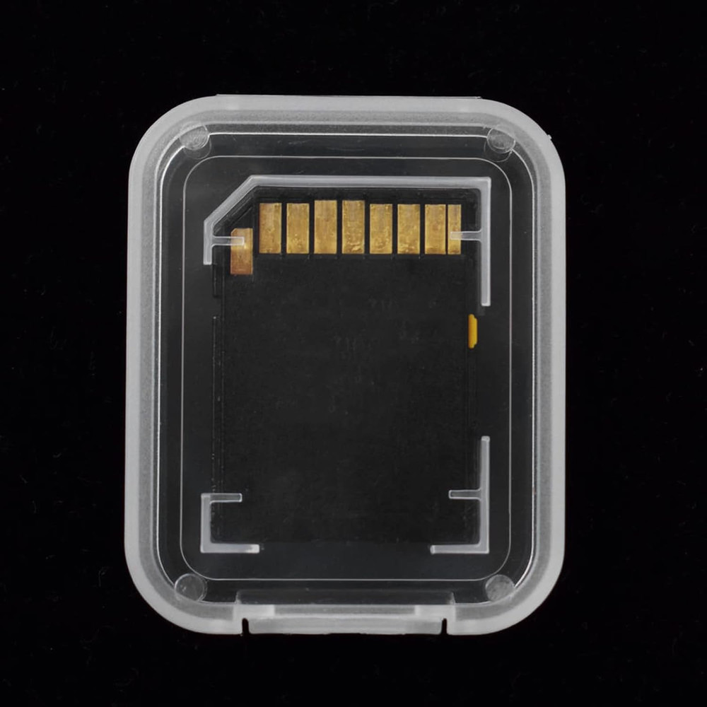Transparent Standard SD SDHC Memory Card Case Holder Box Storage Boxes (Pack of