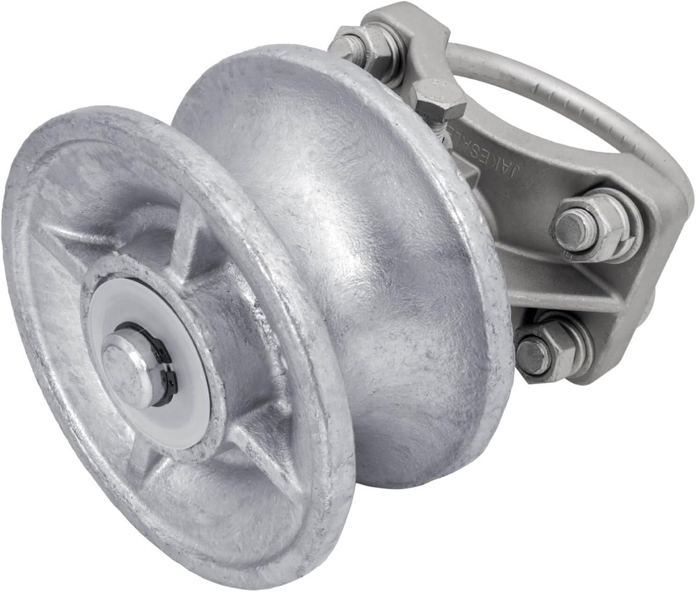 Cantilevered Gate Rollers, Slide Gate Roller Hardware, for 4" Post, 2-3/8" Chain