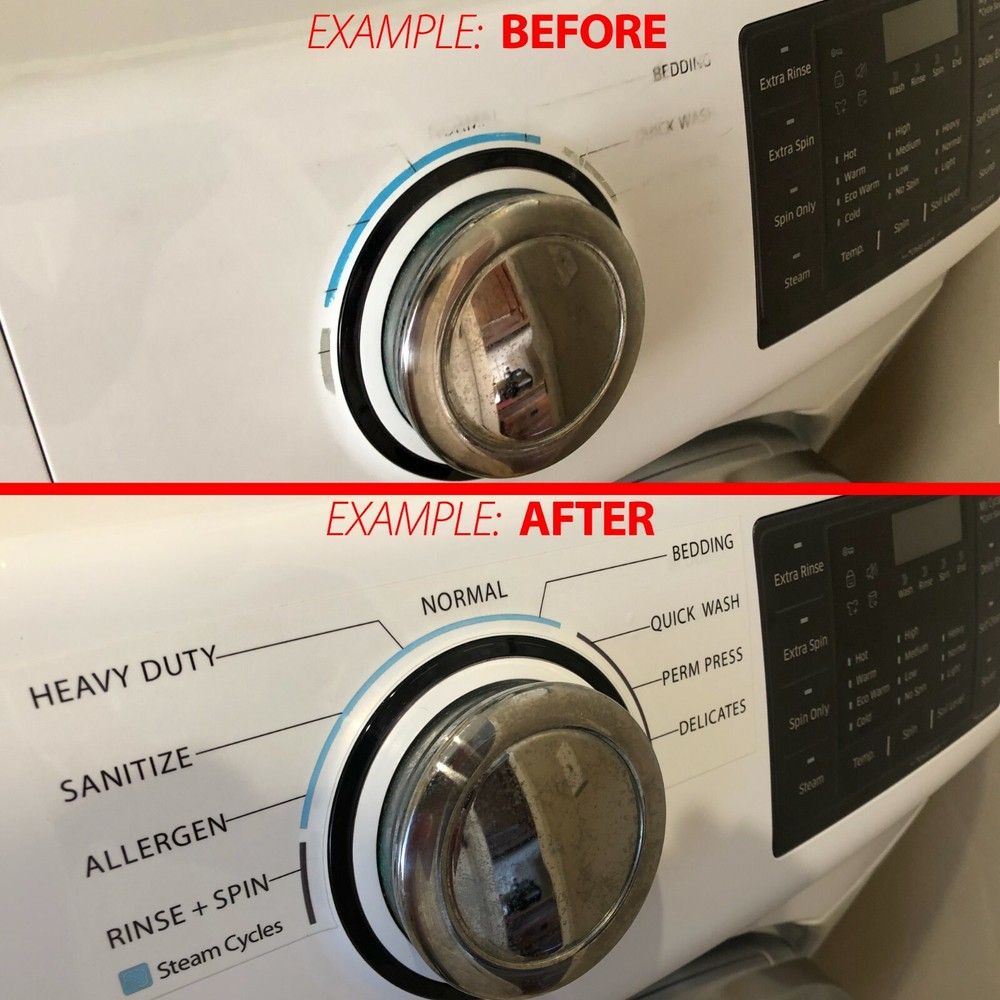 Samsung Dryer Sticker Label - for Model DV42H5200EW Control Panel - Waterproof 
