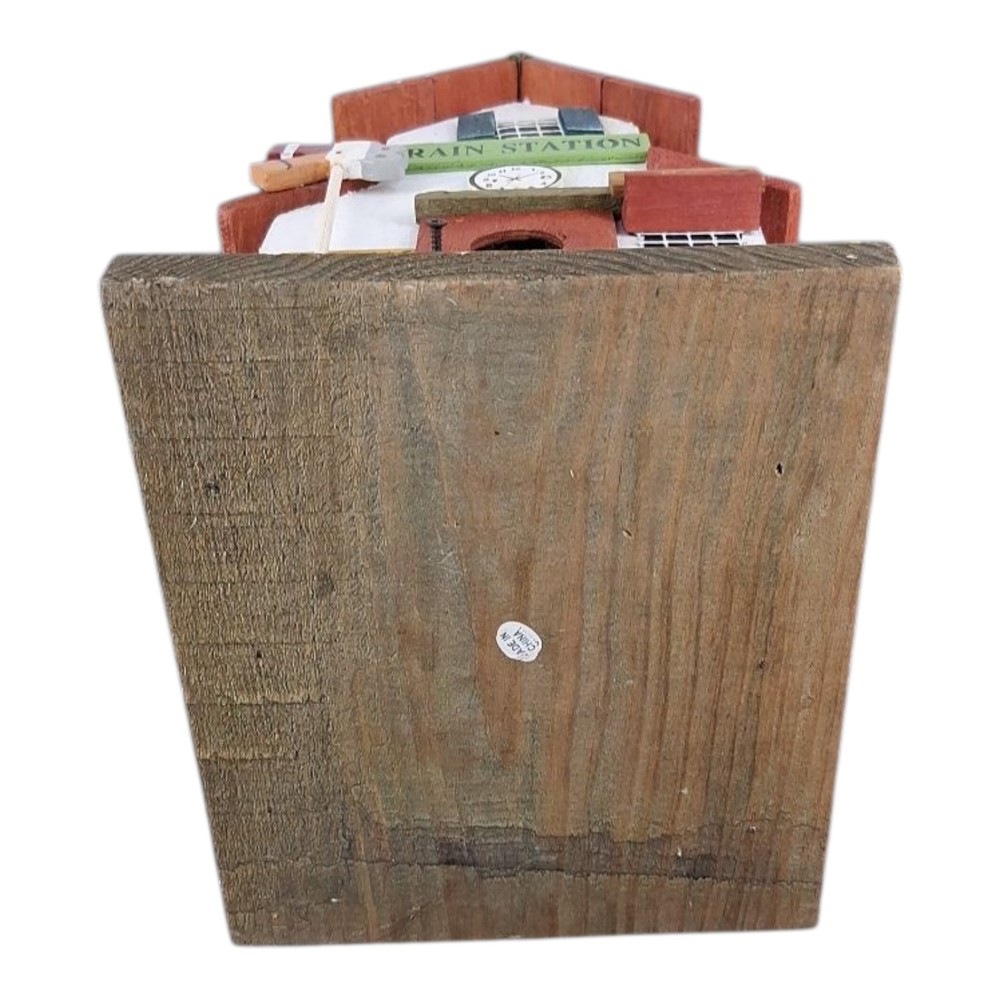 Birdhouse Train Station Design Wood Model