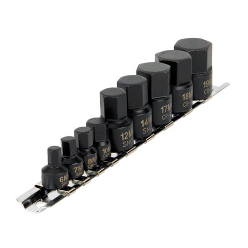 Performance Tool Impact Met Hex Bit Socket Set - 9-Piece W38964