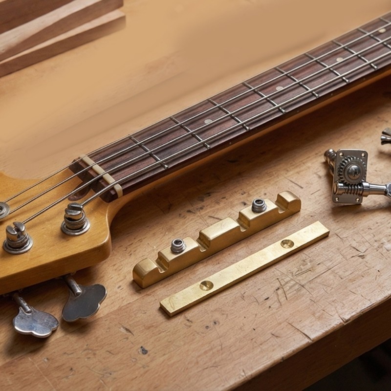 Electric Bass Nut Brass Improves Performances Size Includes Hexagonal Wrenches