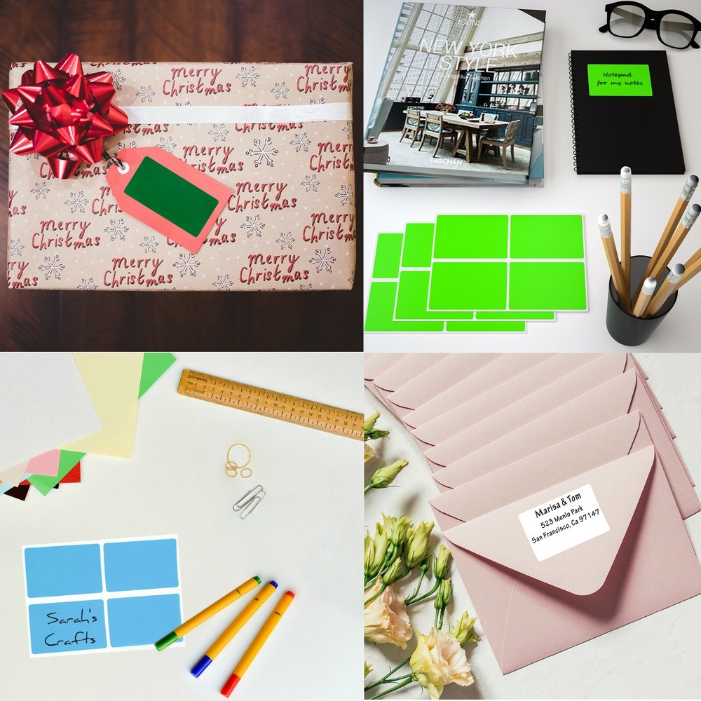 Moving 3x2 Inch Adhesive Sticker Color Coding 7.5 cm x 5 cm Rectangular Labels