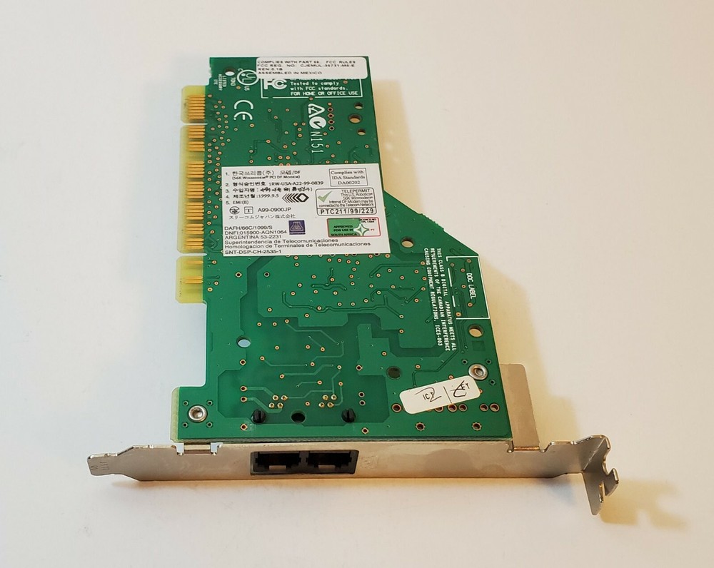 3Com U.S. Robotics Internal PCI Fax Modem AD1807JS (3CP5699A)