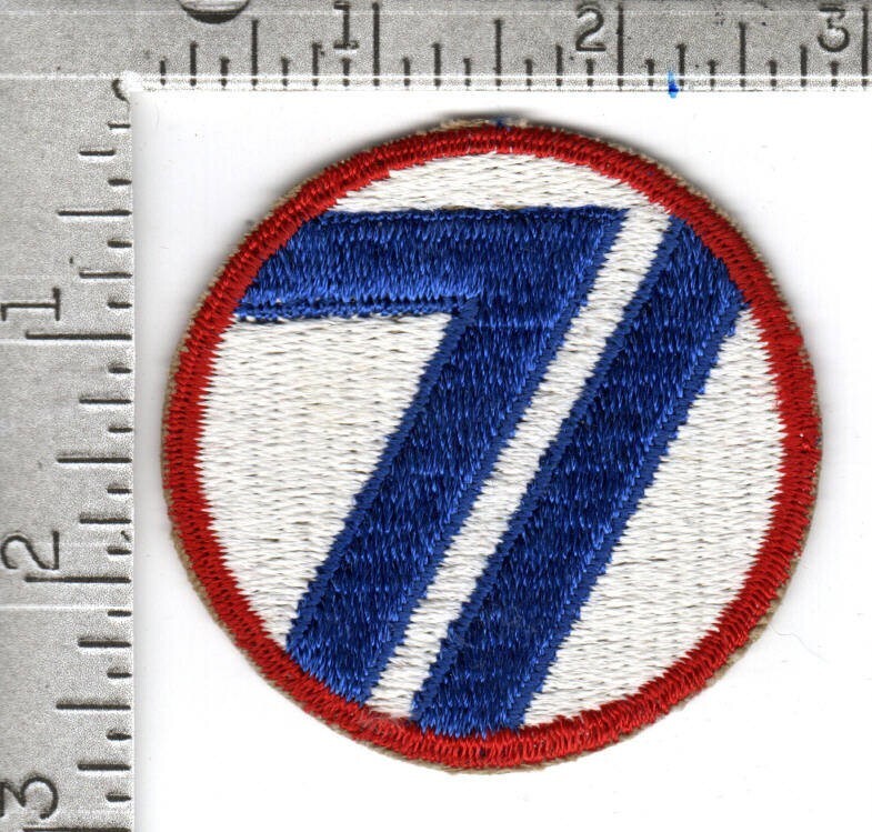 Original U.S. Army patch (circa 1940s) - 71sr Infantry Division