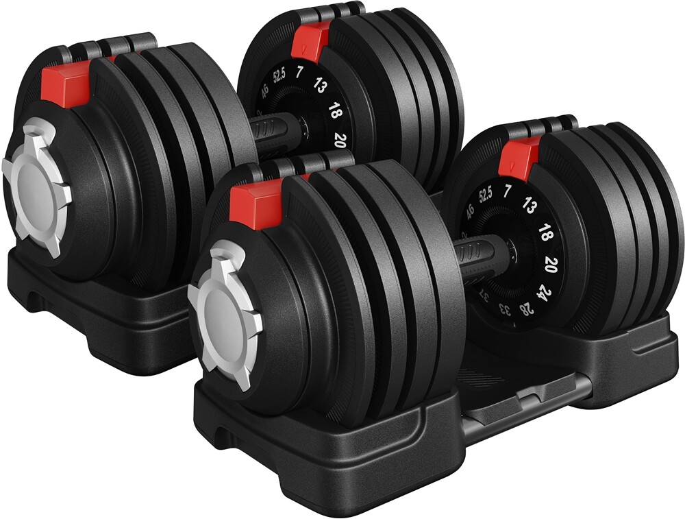 Single/Pair 28lb/40lb/52.5lb/90lb Adjustable Dumbbell Set Weight Dumbbells