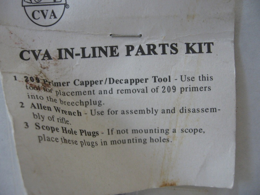 CVA Inline In-Line #209 Primer Capper/Decapper Tool Parts Kit