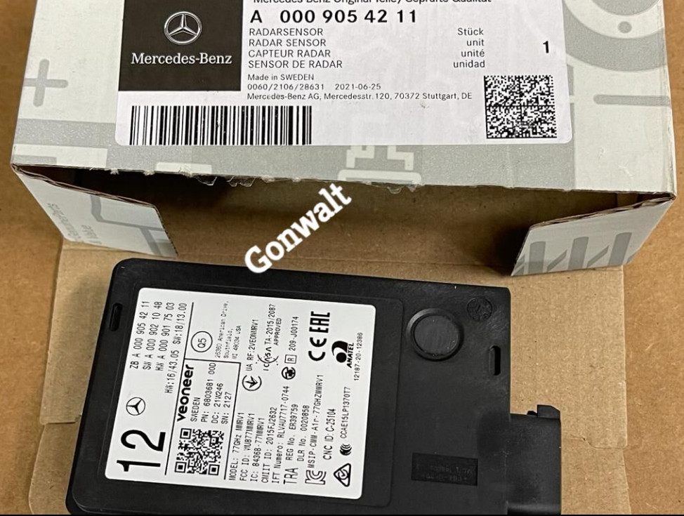 Mercedes Benz E43 AMG E400 E450 E300 GLE350 Collision Warning Sensor 0009054211