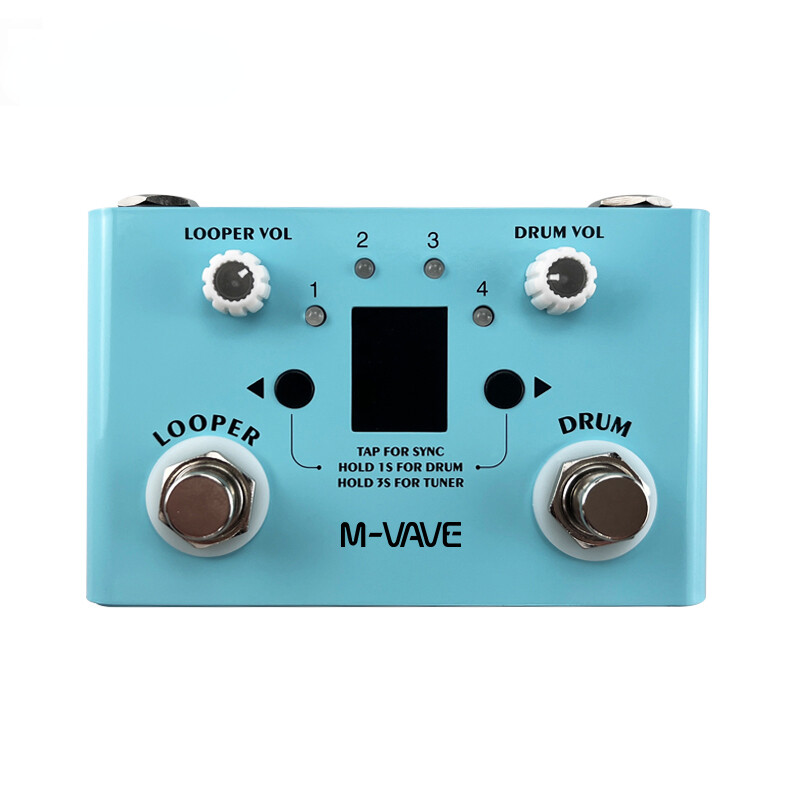 M-VAVE Guitar Effect Pedal Drum Loop Effect Mini 2-in-1 Dual Foot Switch