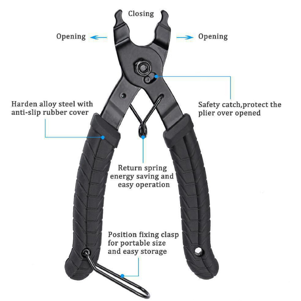 Pliers Master Link Quick Link Open Close Tool OZ Bicycle Chain Bike Missing Link