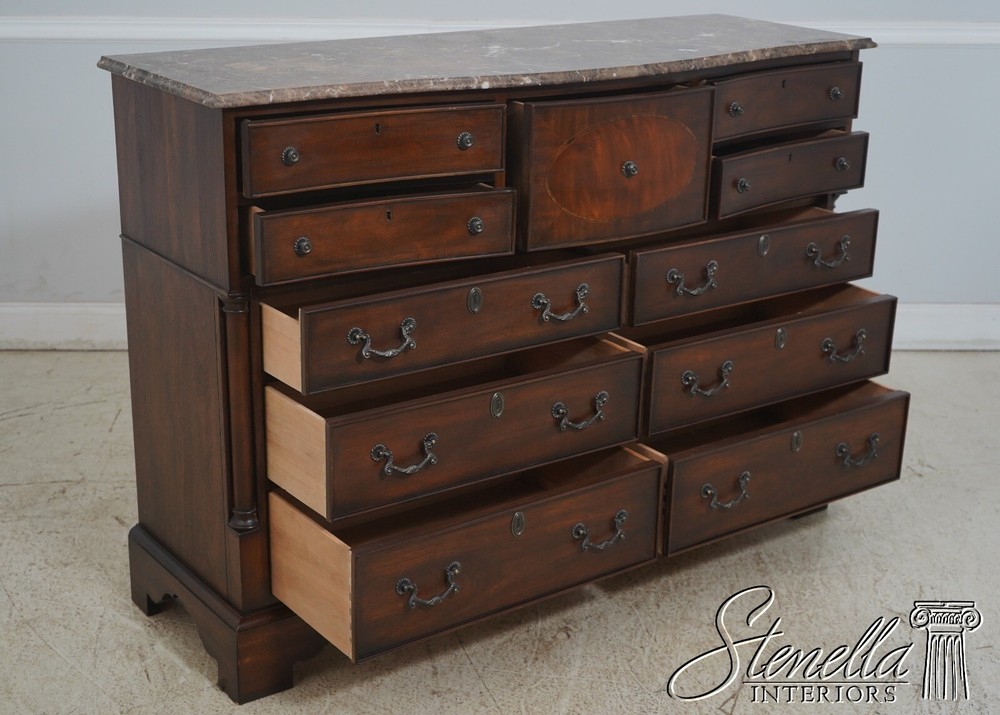 F65537EC: DREXEL Covington Park Marble Top Sideboard