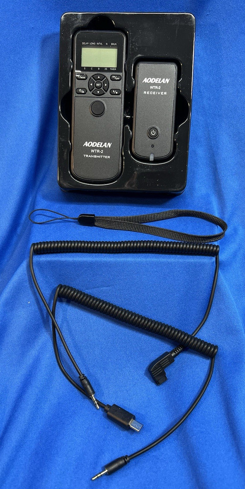 AODELAN WTR-2 Wireless Shutter Release Timer Remote Control New Open Box, 2022