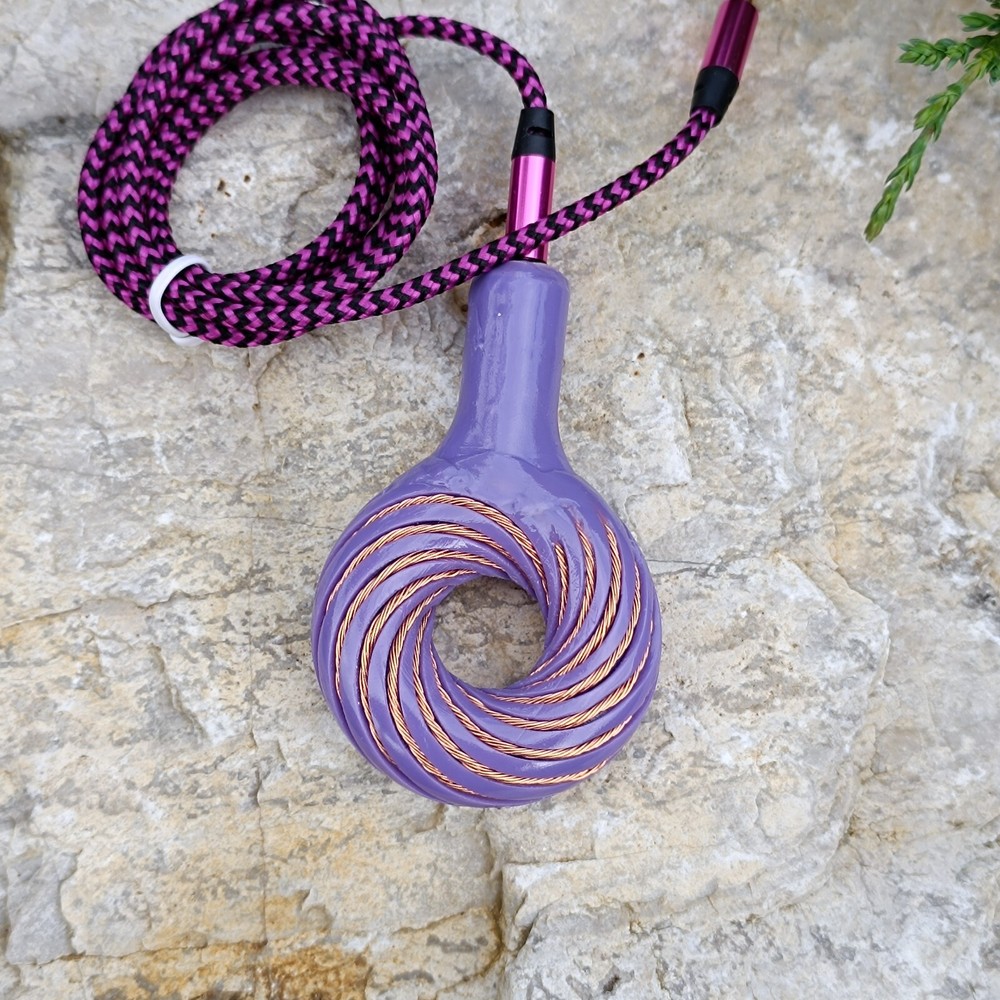 12 Turns Violet Spirals Toroidal Vortex Wave Generator Torsion Fields Generator