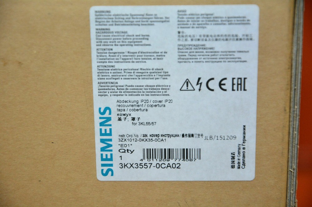 Siemens 3KX3557-0CA02 cover