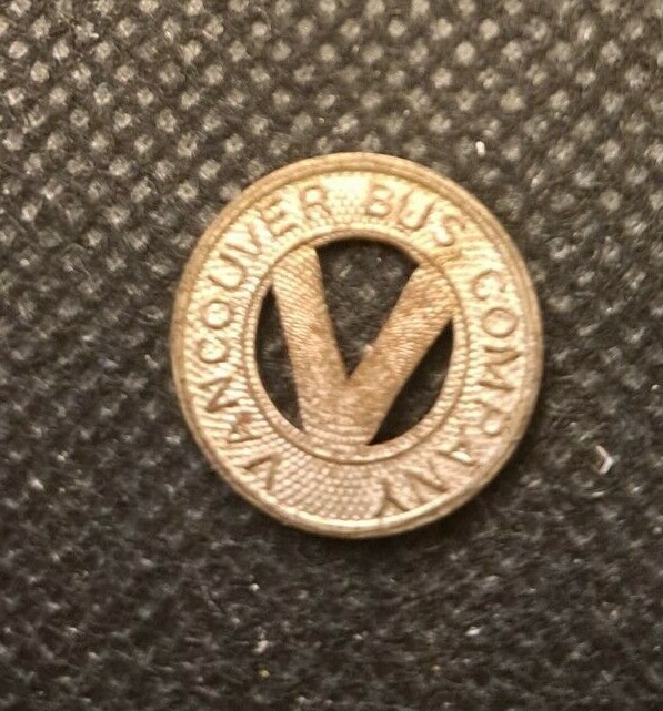 VANCOUVER BUS COMPANY TOKEN! e3419DXX