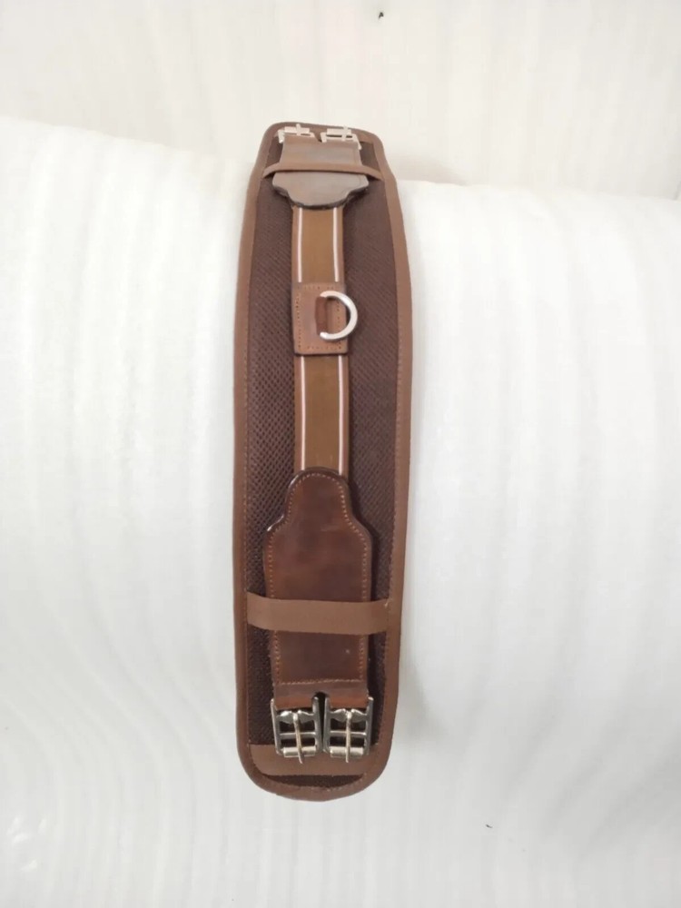 Comfortable Girth Elasticated Both Ends Brown 20" to 34" Free Shipping