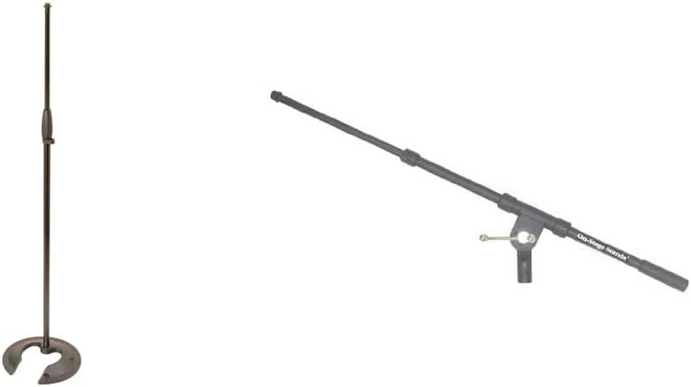 On-Stage MS7325 Stackable Microphone Stand and MSA7040TB Top Mount Telescoping