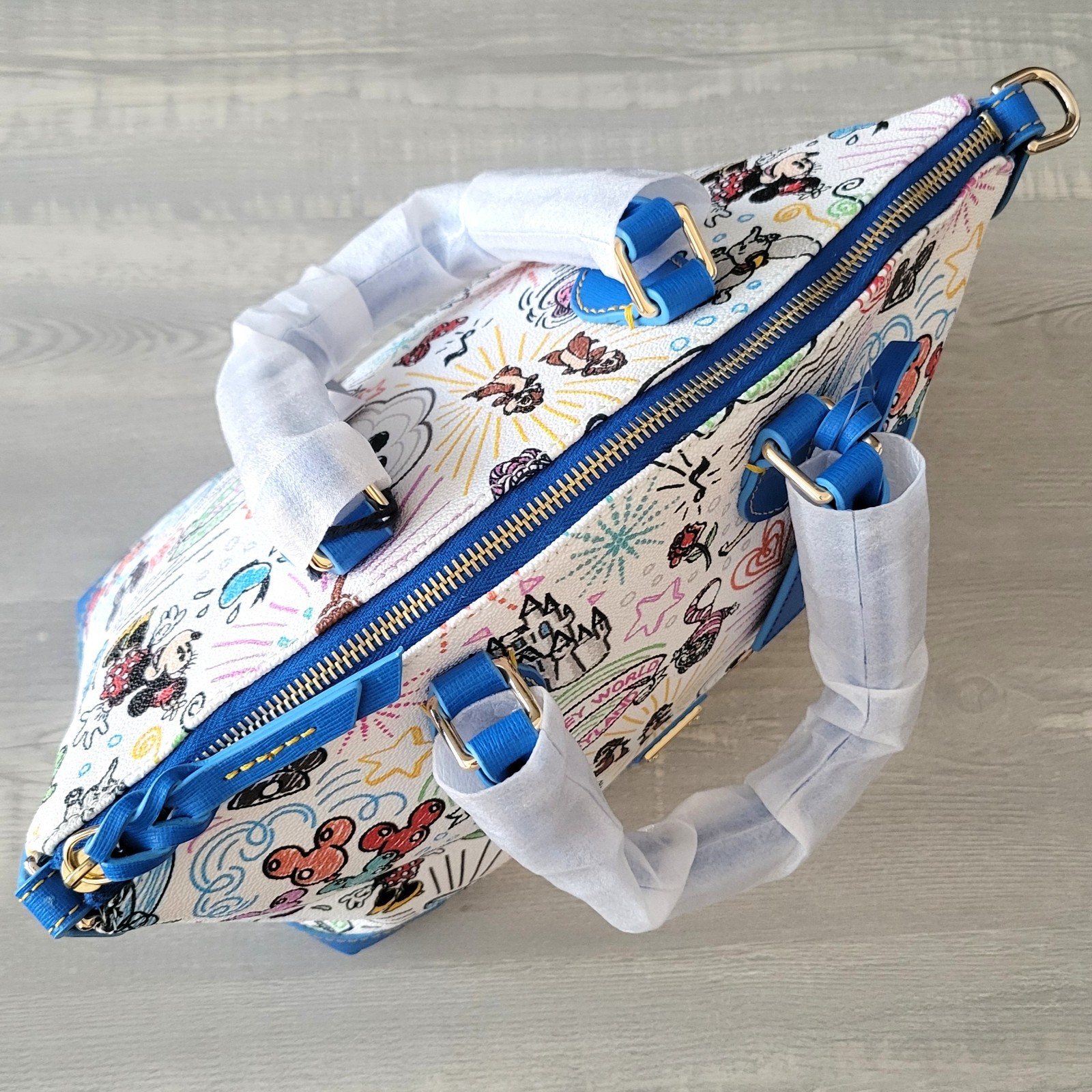 Disney Parks Dooney & Bourke 10th Anniversary Sketch Satchel Shoulder Bag NWT