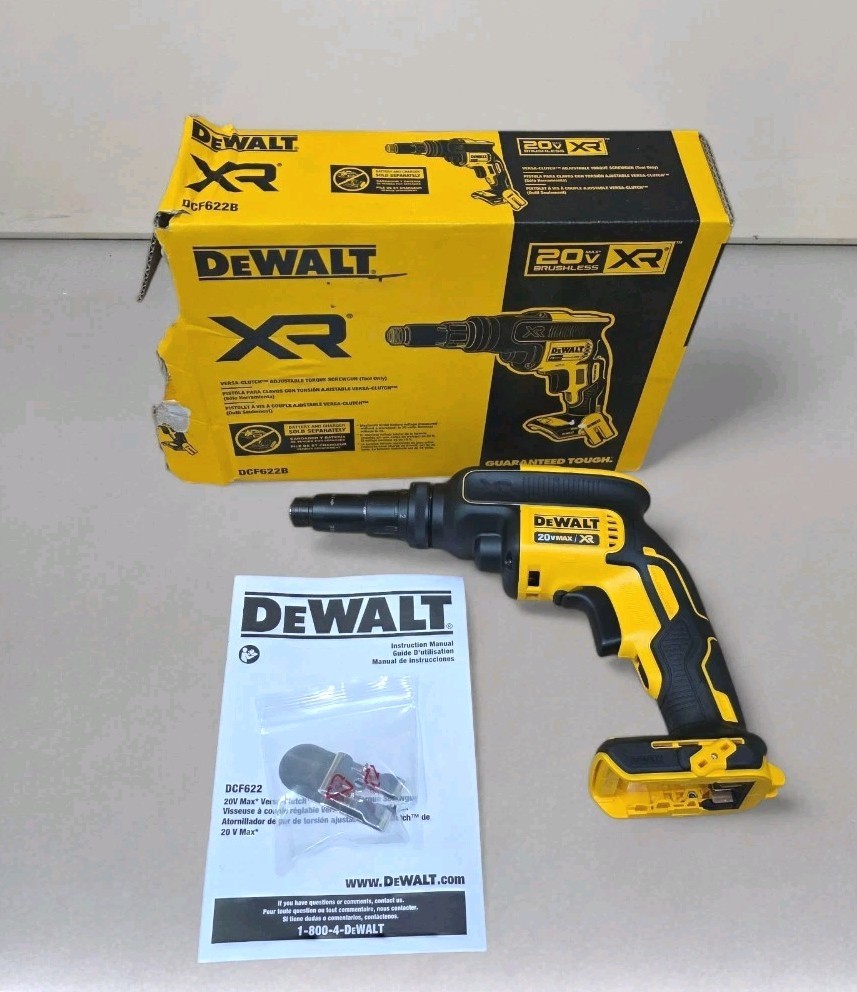 DeWALT DCF622B 20V MAX XR Adjustable Torque Screwgun - Bare Tool