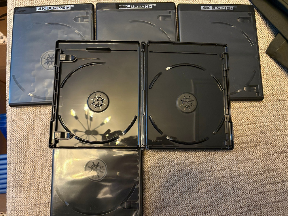 Replacement Case Mega-Bundle 35 total - 4K Blu ray Disc Storage Boxes Like New