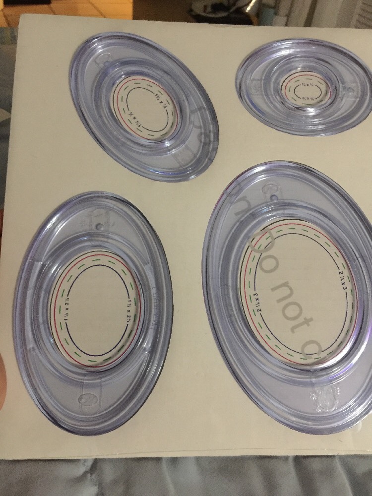 Creative Memories Custom Cutting System Circle & Oval Cutting Patterns