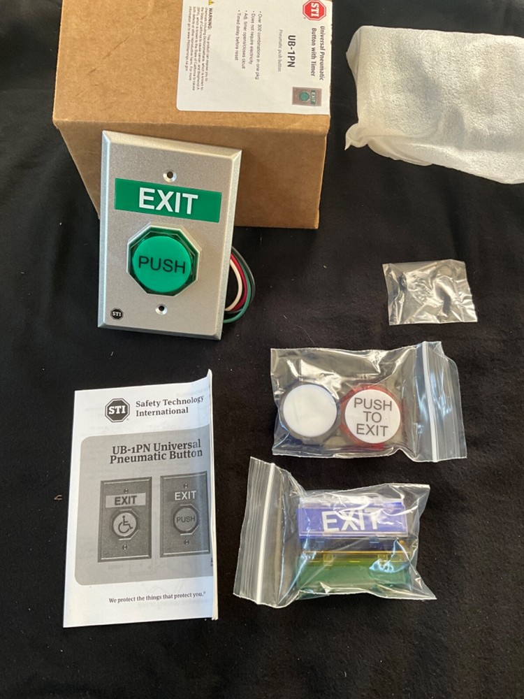 STI UB-1PN UNIVERSAL PNEUMATIC BUTTON WITH TIMER New in the box