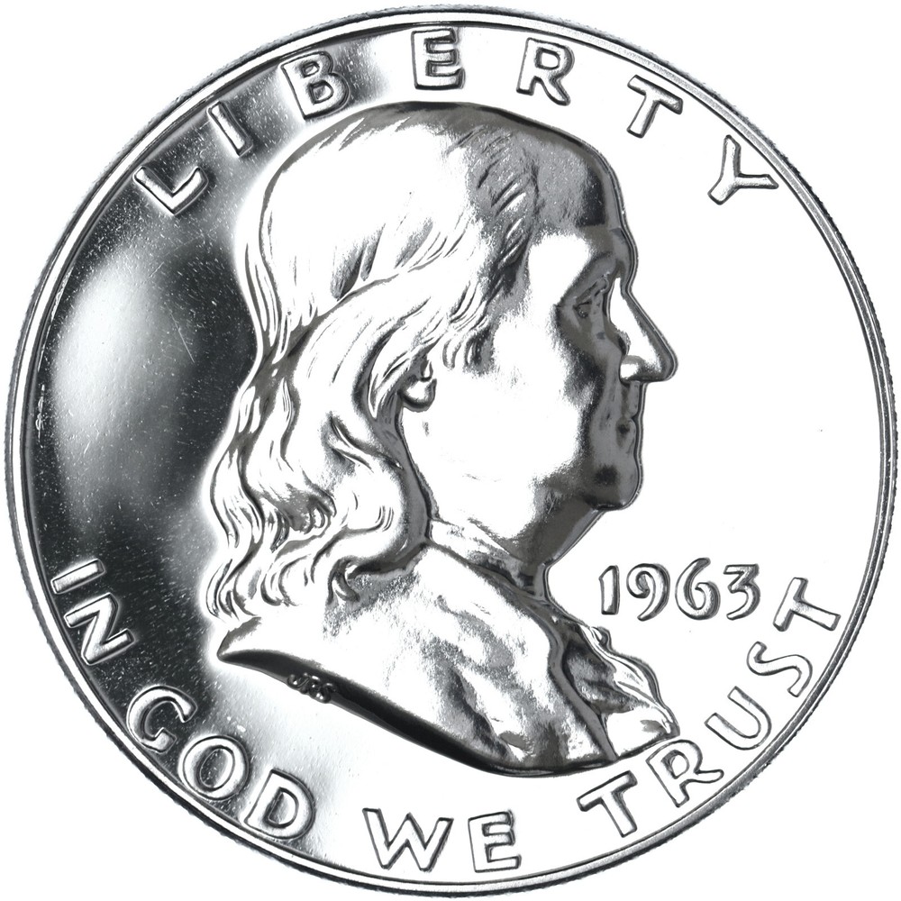 1963 (P) Franklin Half Dollar Gem Proof 90% Silver