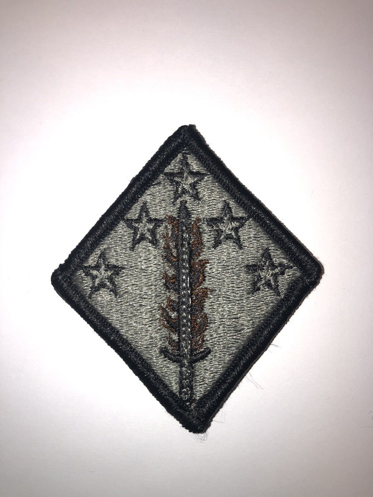 20th Support Command / CBNRE U.S. Army Shoulder Patch With Hook & Loop Back