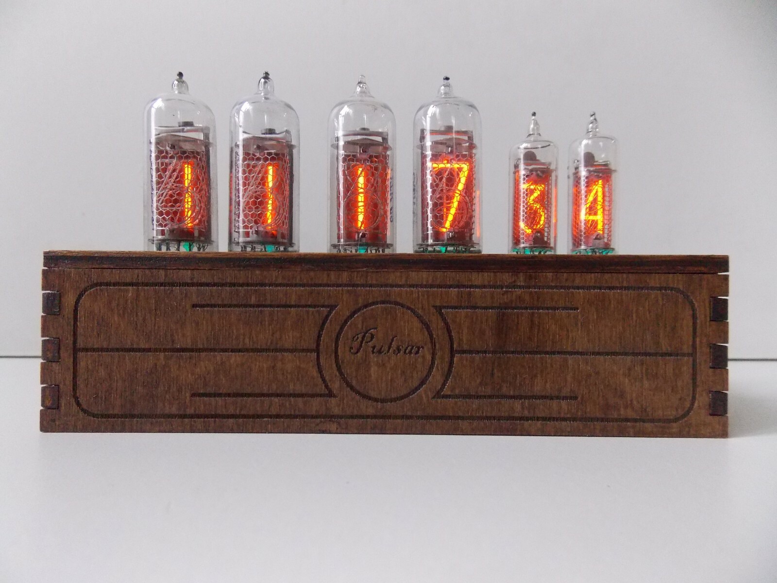 Nixie tube clock IN-14+IN-16 RGB table desk retro old vintage clock for bedroom