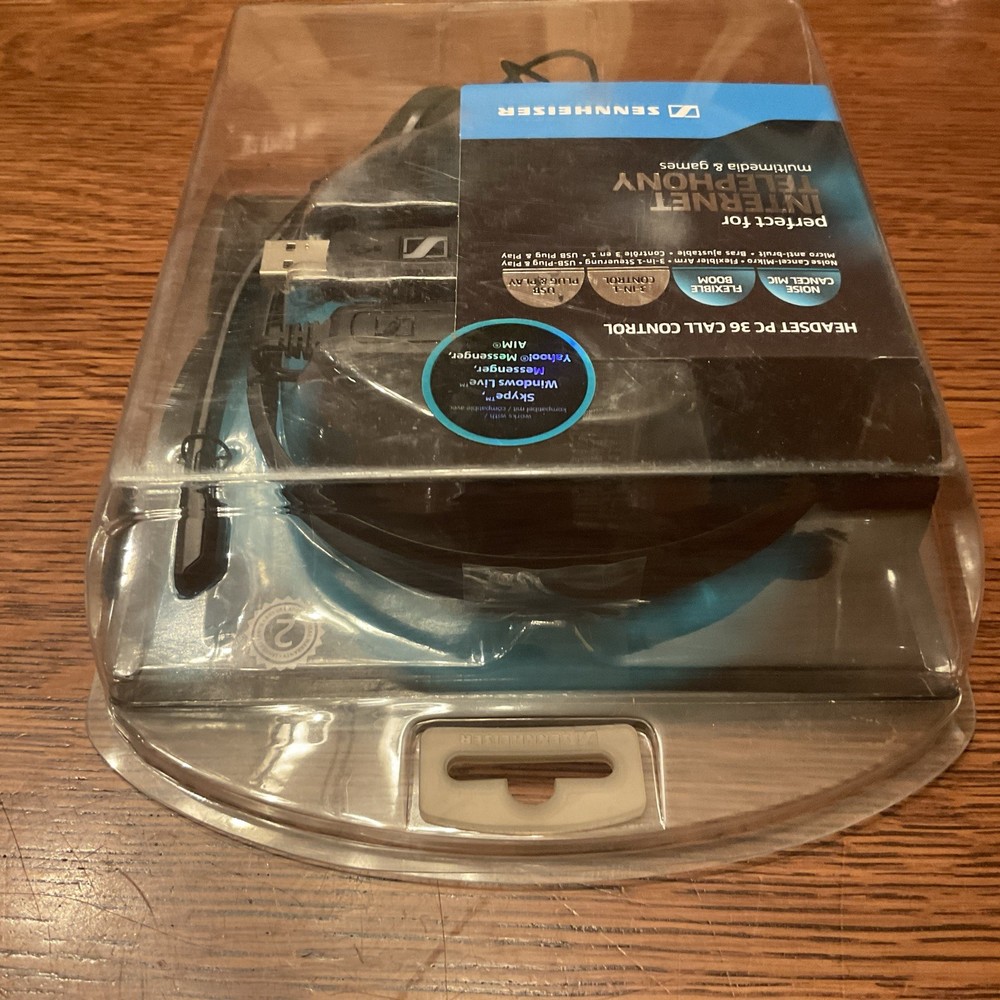 Sennheiser PC36 USB Internet Multimedia & E-Learning Headset w/ Mic -