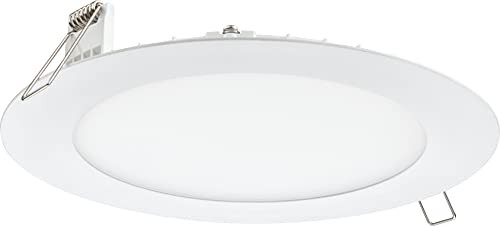 LED Recessed Lights 6" Round Wafer Downlight - 5-in-1 Switchable White