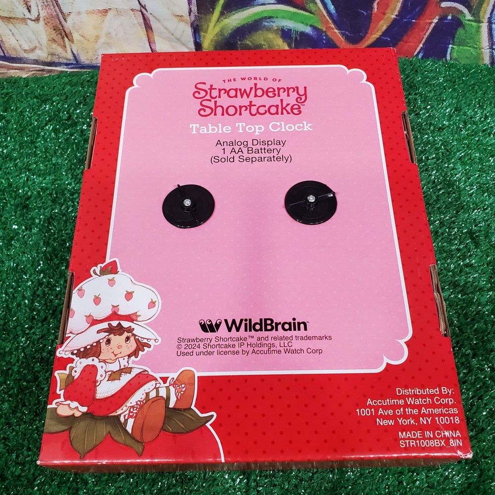 Strawberry Shortcake Table Top Clock New !