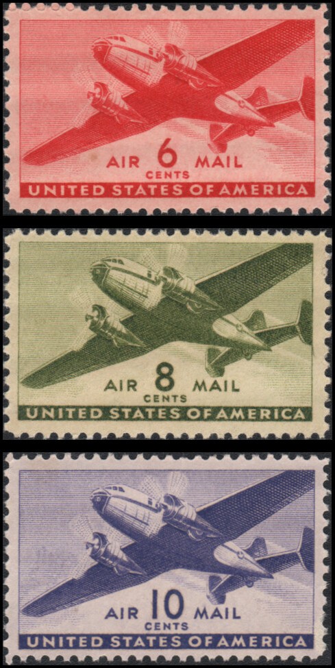 US #C25-C27 MNH VF