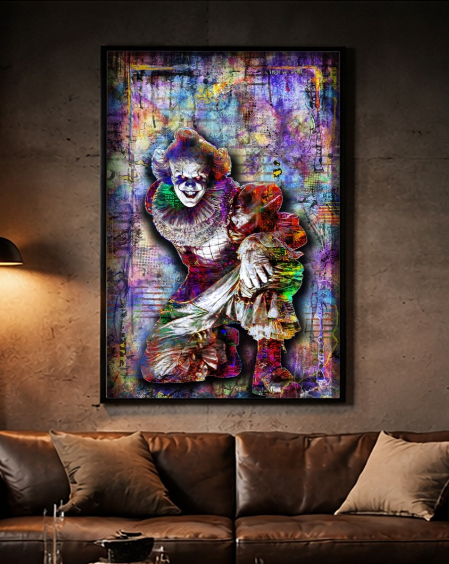 PENNYWISE from "IT" 20x30in Poster, Welcome To Derry Pennywise Print Free Ship