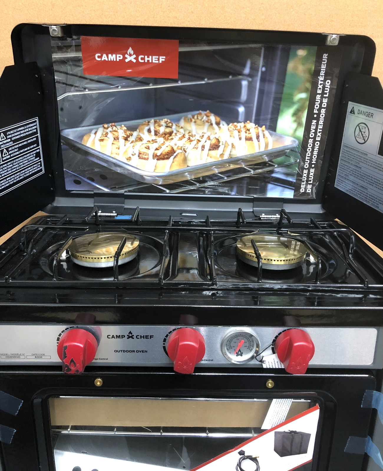 Camp Chef COVENT Portable Outdoor Camp Oven with Thermostat Camping Cooker