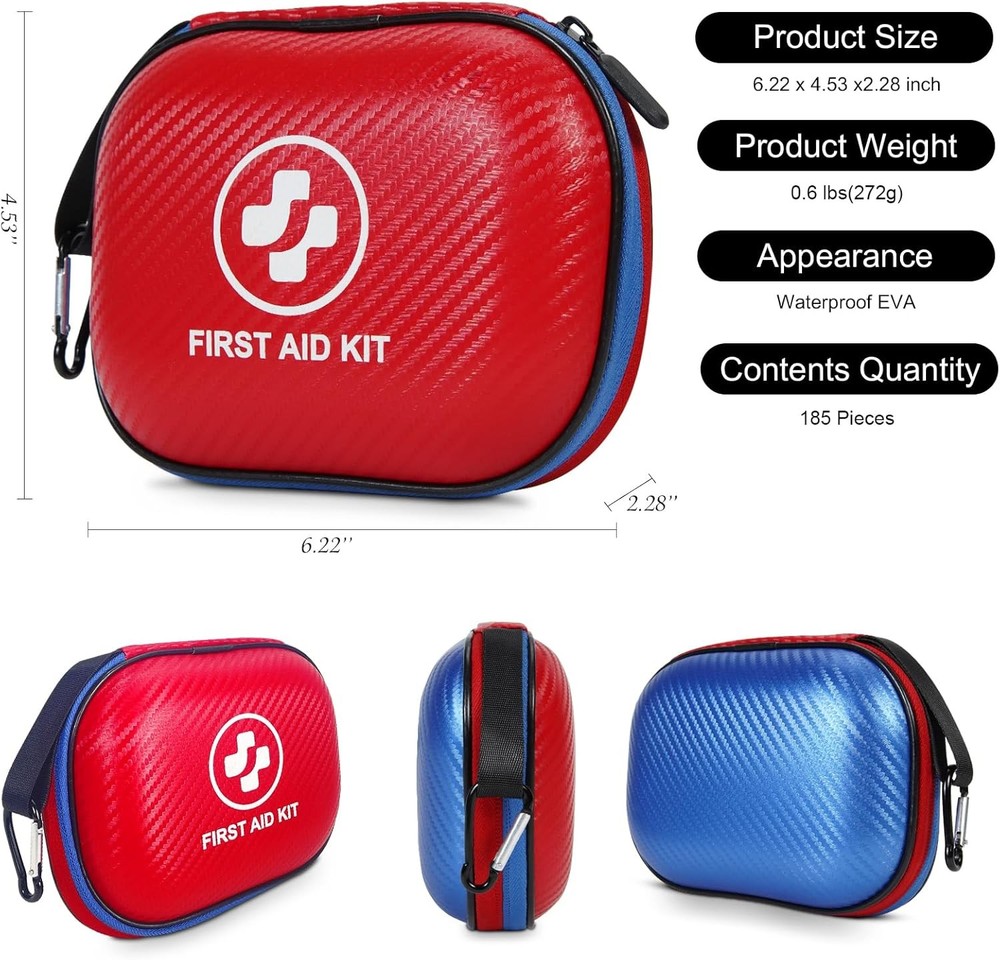 Small First Aid Kit Emergency Kit Waterproof & Portable