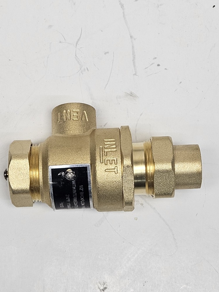 YAHE HVAC 1/2" Threaded Dual Check Valve Backflow Preventer