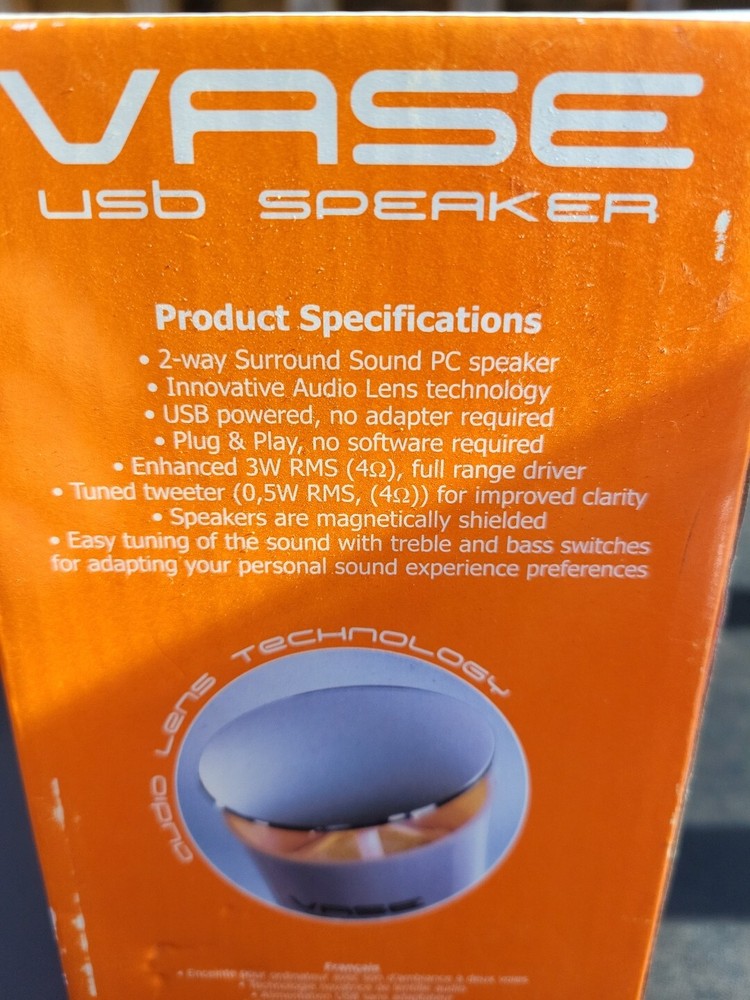 Boynq 2 Way Usb Speaker NOS Sealed Box