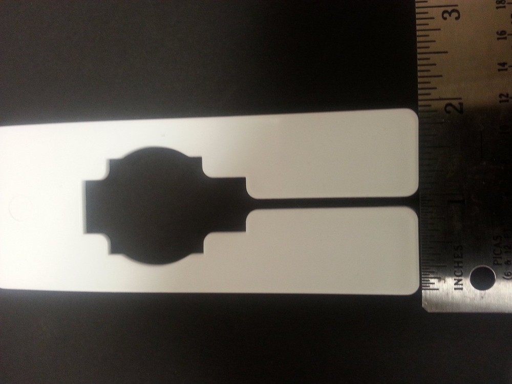 White Plastic 80 Blank Rectangular Size Dividers for Retail Clothing Racks