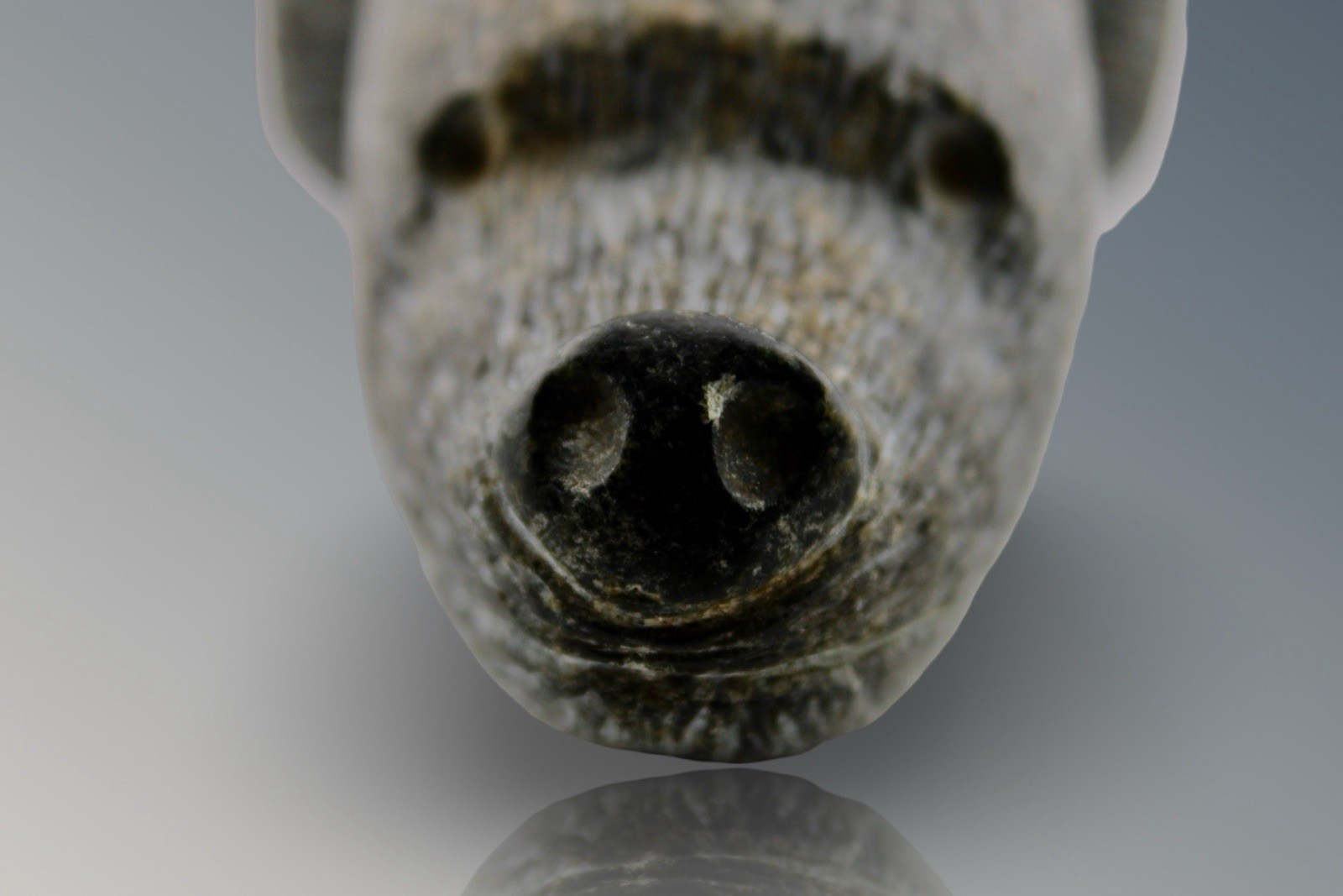 Cherokee Council Bear Effigy Pipe Late 19th Century NC High Rock 13” Long